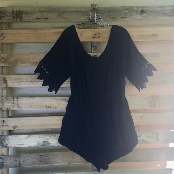 ambiance Pants - Ambiance Navy Romper